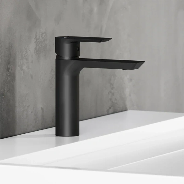 Смеситель для раковины Damixa Apollo черный 470210300 (детальная фотография), современные, hi-tech