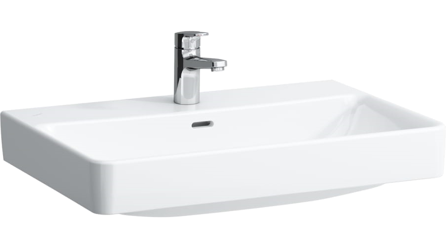 Раковина Laufen Pro S 70 см с отверстием для смесителя с отверстием перелива 8.1096.7.000.104.1 (детальная фотография)