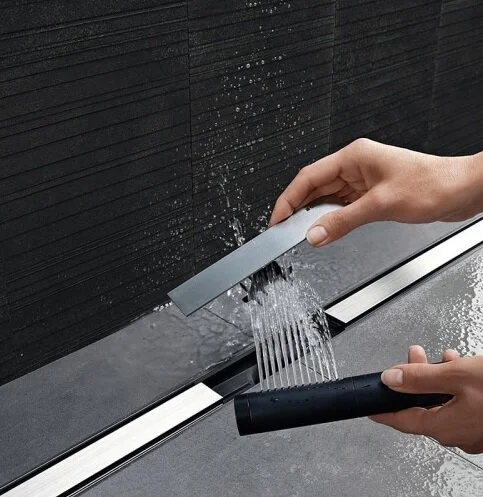 Решетка Geberit CleanLine 130 см черная нержавейка/нержавейка 154.451.00.1 (детальная фотография), для монтажа в пол