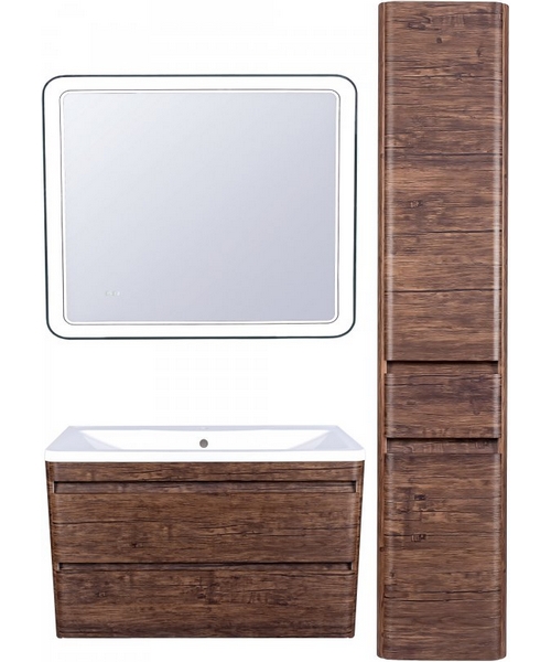 Зеркало с подсветкой Style Line Атлантика 90 см с часами СС-00002213 (детальная фотография), в наличии