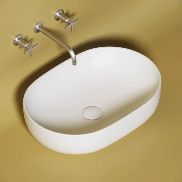 Раковина Ceramica Nova Element 60 см белая CN6047MW (детальная фотография), накладные (на столешницу), пристенные