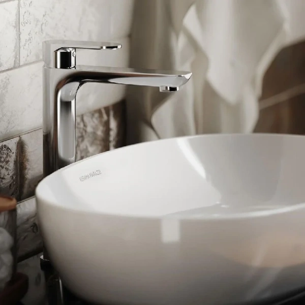 Смеситель для раковины Kerama Marazzi Piano хром 69315KM.21.018 (детальная фотография), современные, hi-tech