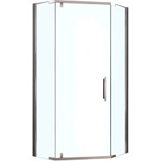 Душевой уголок BERGES Oxygen 90x90 см профиль хром, стекло прозрачное