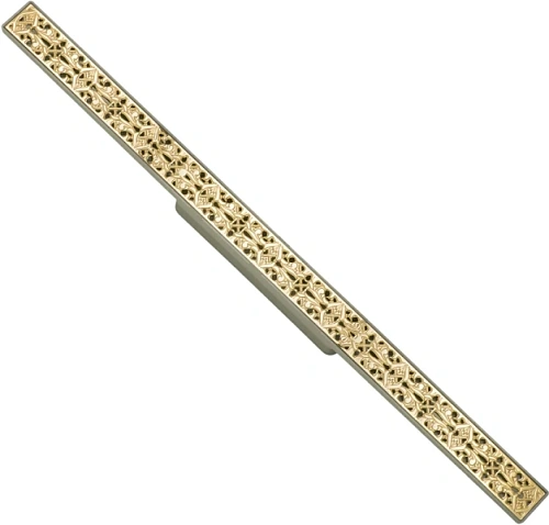 Душевой лоток Migliore 70 см с декоративной решеткой золото - фото 3