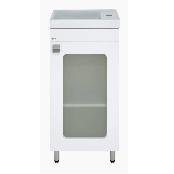 Тумба с раковиной напольная Misty Урал 40 см прямая (детальная фотография)