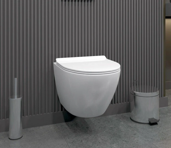 Унитаз с инсталляцией Grohe Rapid SL клавиша хром 39188001 (детальная фотография), по запросу