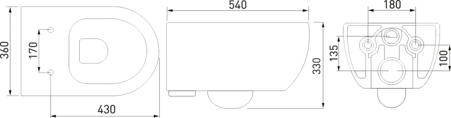 Унитаз с инсталляцией BERGES Ego крышка микролифт 043234 (детальная фотография), нет в наличии index_4