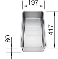 Коландер Blanco Andano нержавеющая сталь