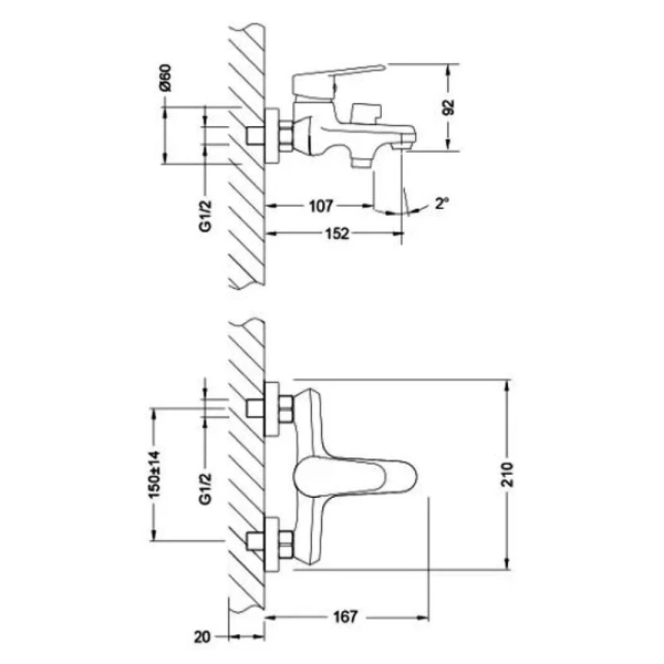 Душевой комплект Lemark Point хром LM0380C (детальная фотография), комплекты