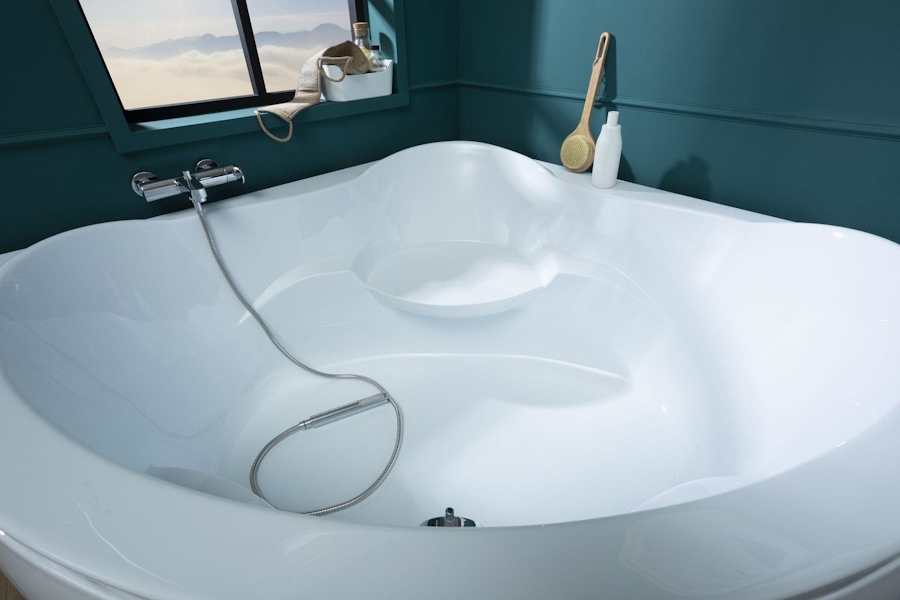 Ванна акриловая Aquanet Malta 00204003 150х150 см (детальная фотография), белые