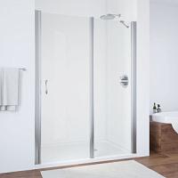 Душевая дверь профиль глянцевый хром стекло прозрачное Vegas-glass