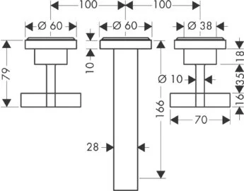 Смеситель для раковины Axor Citterio 39313000 (детальная фотография), для раковины