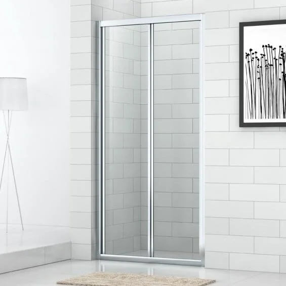 Душевая дверь в нишу Cezares Eco 80 см стекло прозрачное ECO-O-BS-80-C-Cr (детальная фотография)