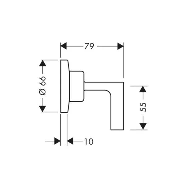 Запорный вентиль Axor Citterio 39960000 (детальная фотография), нет в наличии