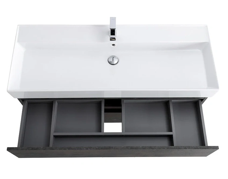 Тумба под раковину подвесная Cezares Molveno 120 см ossido MOLVENO 46-120-2C-SO-OSS (детальная фотография), под дерево