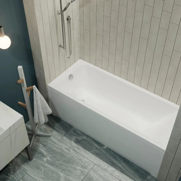 Ванна акриловая Diwo Переславль 150 x 70 см, с каркасом, цвет белый, Щ0000046596/Щ0000048581 (детальная фотография), 150х70