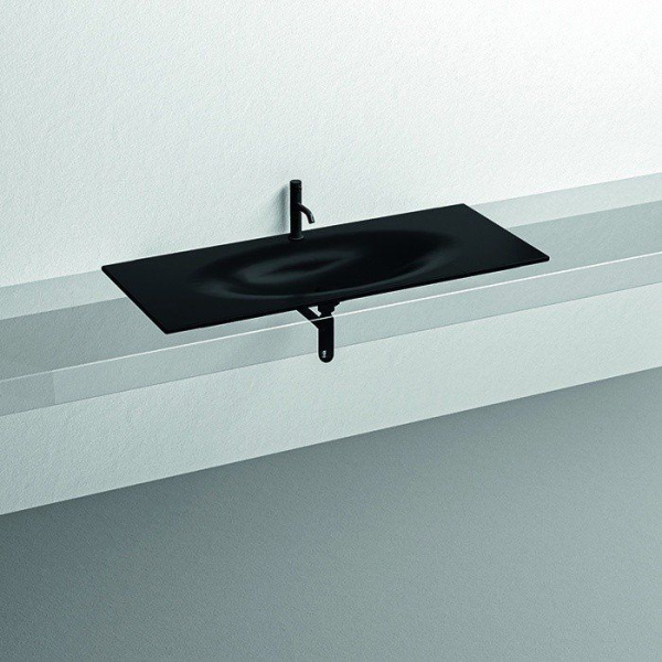 Раковина Kerasan Shape 122 см черная матовая 548031*1 (детальная фотография), современные, hi-tech