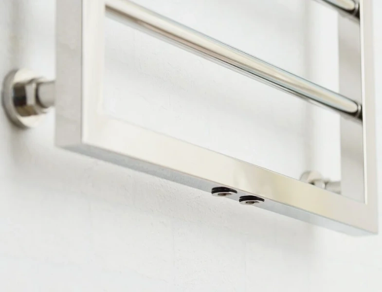 Полотенцесушитель водяной Сунержа Канцлер 50х80 см черный матовый 31-0254-8050 (детальная фотография), из нержавеющей стали, без полки, неповоротные