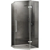 Душевой уголок Abber Ewiges Wasser 90х90 см профиль хром