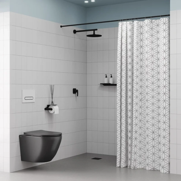 Душевой комплект IDDIS Optima Home черный матовый OPHBL01i66 (детальная фотография), комплекты