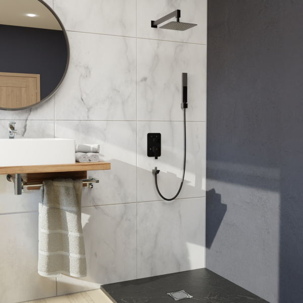 Душевой комплект RGW Shower Panels SP-54B черный матовый 21140854-04 (детальная фотография), черные