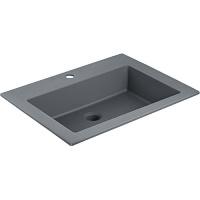 Раковина мебельная Vincea 60 см серая