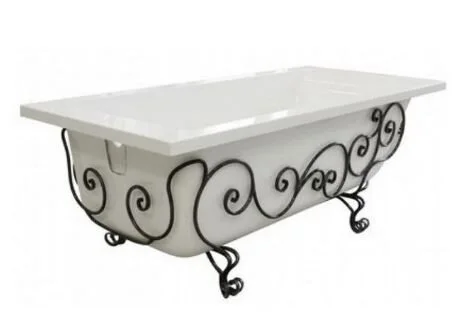 Ванна из литьевого мрамора Эстет Дельта 150x70 см белая глянцевая ФР-00001470 (детальная фотография), без гидромассажа, маленькие