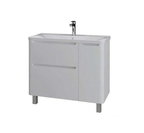 Тумба под раковину напольная Grossman Адель 89,4 см белая - фото 1