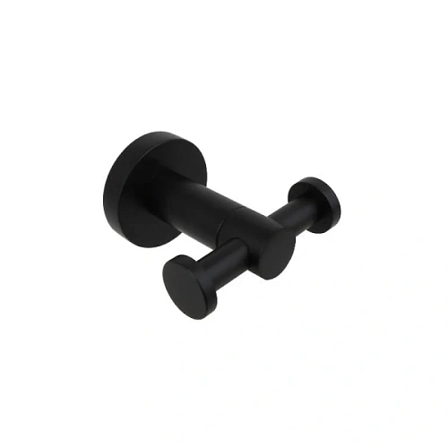 Крючок для ванной Акватек Вега двойной черный - фото 2