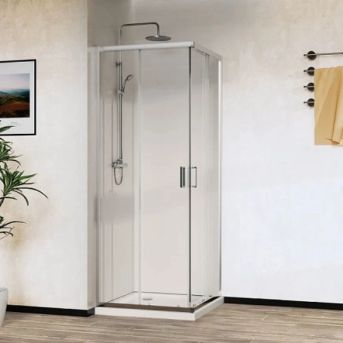 Душевой уголок Vincea City 100х90 см профиль хром - фото 2