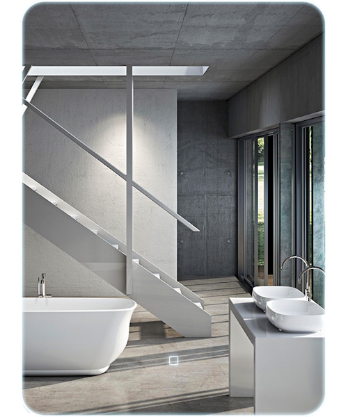 Зеркало с подсветкой Vincea 55 см с диммером VLM-2F550 (детальная фотография)