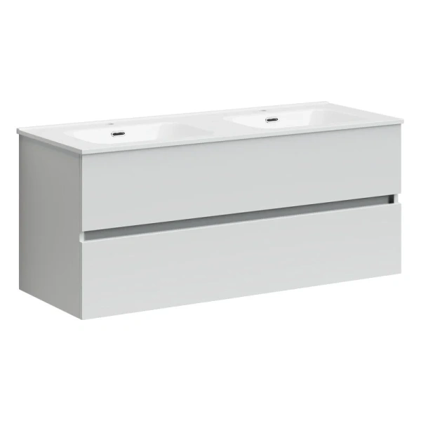 Тумба с раковиной подвесная Sancos Urban UR120-2W 120 см с двумя ящиками (детальная фотография)