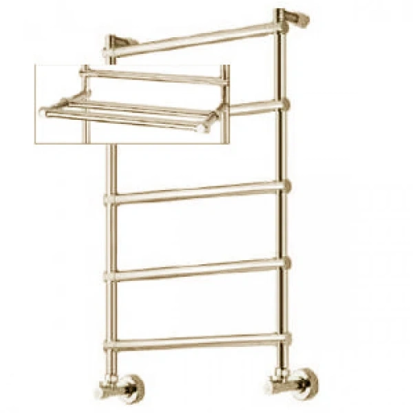 Полотенцесушитель водяной цвет:бронза Margaroli 442-5, 5 секций с полкой 4424705OBP (детальная фотография)