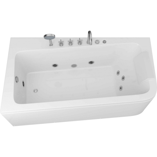 Ванна акриловая Grossman 170x95 см с левая GR-17095-1L (детальная фотография), асимметричные