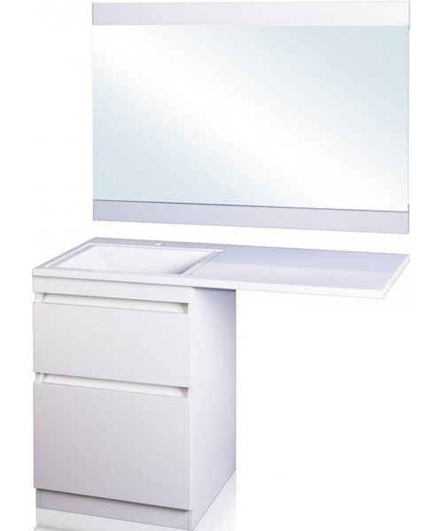 Зеркало Style Line Даллас 120 см белое СС-00000393 (детальная фотография), 120 см