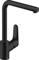Смеситель для кухни Hansgrohe Focus матовый черный