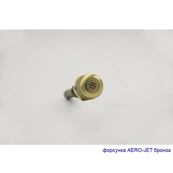 Ванна гидромассажная акриловая Whitecross Vibe 0105.180075.100.RELAX.BR, 180 x 75 см, белая, форсунки бронза (детальная фотография), с гидромассажем