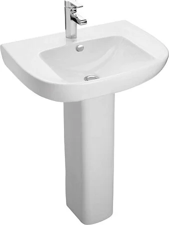 Раковина Jacob Delafon Odeon Up 56 см подвесная E4755G-00 (детальная фотография), круглой формы, тюльпан