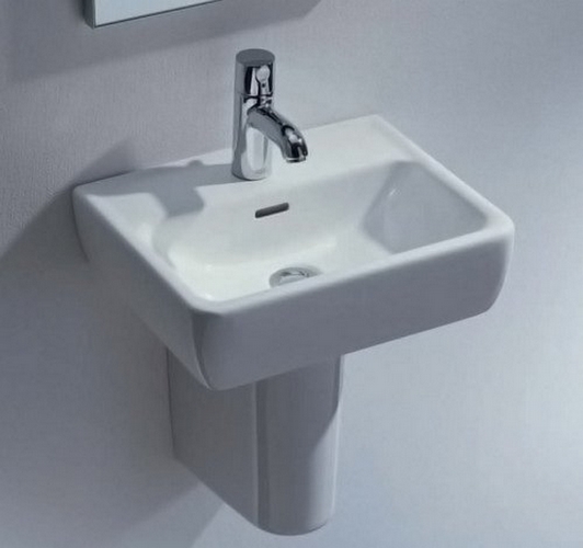 Раковина Laufen Pro A 45 см белая 8.1195.1.000.104.1 (детальная фотография), прямоугольной формы