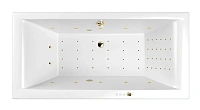 Ванна гидромассажная Whitecross Savia Duo 170 x 80 см, NANO, золото, белый, 0103.170080.100.NANO.GL