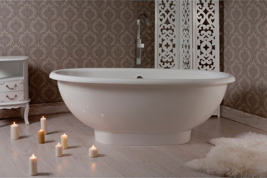 Ванна, цвет белый, Romance Collections Camelot 1800805630W (детальная фотография), 180x80 см