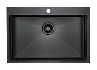 Мойка для кухни Paulmark Saar 75 см вороненая сталь