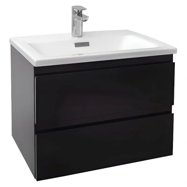Тумба под раковину подвесная Jacob Delafon Madeleine 60 см черная глянцевая EB2052-J52 (детальная фотография)