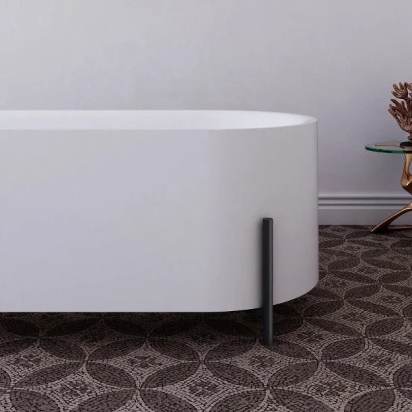 Ванна акриловая Abber 170x75 см отдельностоящая AB9443 (детальная фотография), без гидромассажа, большие