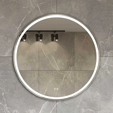 Зеркало с подсветкой Vincea 80 см без окантовки, с функцией антизапотевания