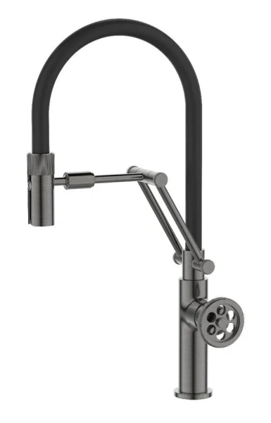 Смеситель для кухни IDDIS Grange графит/черный GRAGMFLi05 (детальная фотография)