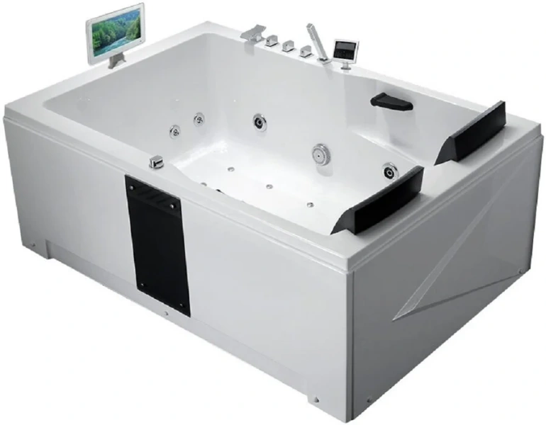 Акриловая ванна левосторонняя Gemy G9061 O L (детальная фотография), по запросу