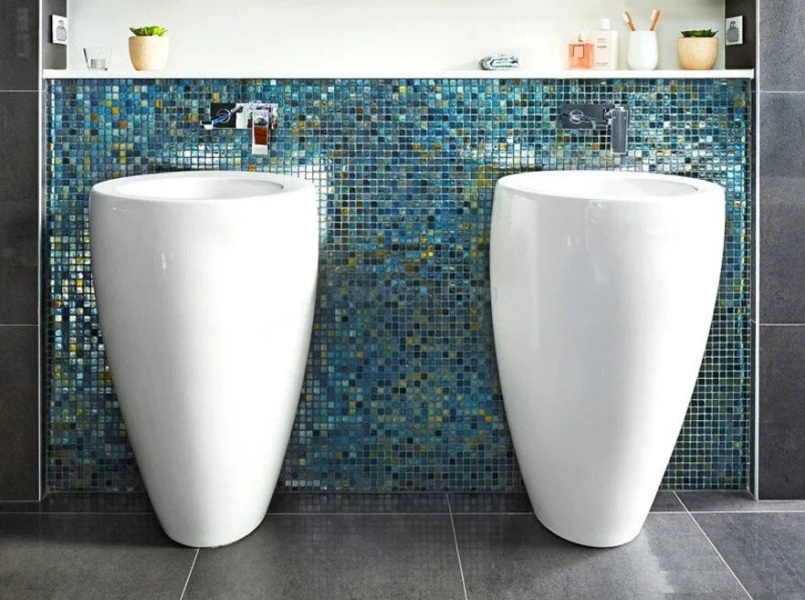 Раковина напольная Laufen Alessi One 8.1197.1.400.104.1 52х53х85 см (детальная фотография), 50 см