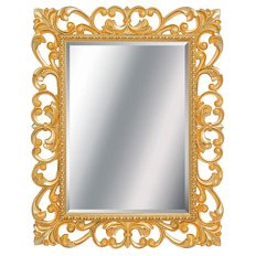 Зеркало прямоугольное с фацетом, цвет поталь золото, Tessoro Isabella 75