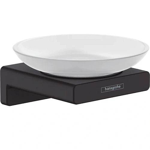 Мыльница Hansgrohe AddStoris черный матовый - фото 3